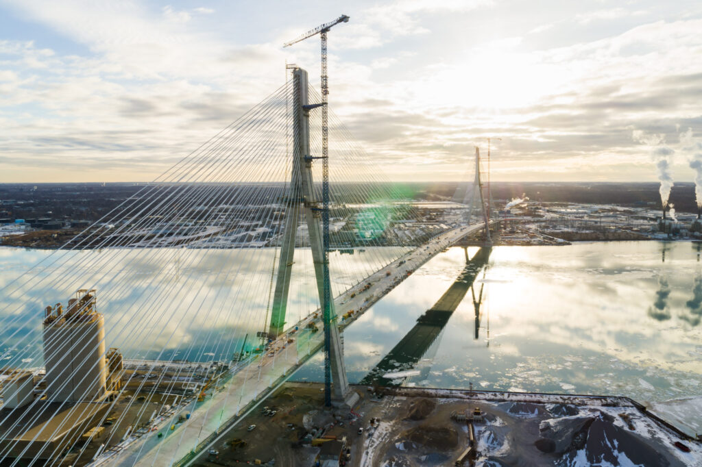 America’s Longest Cable-Stayed Bridge To Link US With Canada
