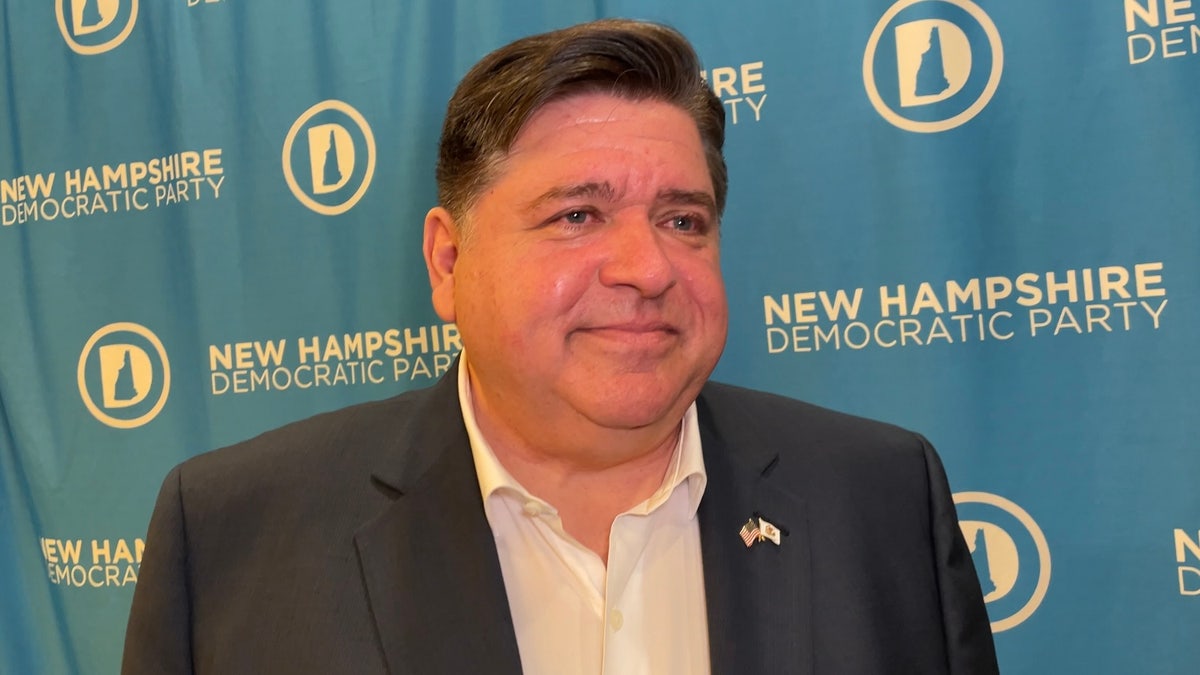 Illinois Gov. J.B. Pritzker is interviewed by Fox News Digital at the Democratic National Convention on Aug. 22, 2024 in Chicago.