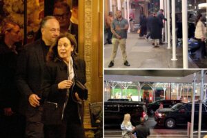 Kamala Harris and hubby Doug Emhoff take 25 Secret Service agents, bodyguards for jaunt to NYC hotspot Polo Bar