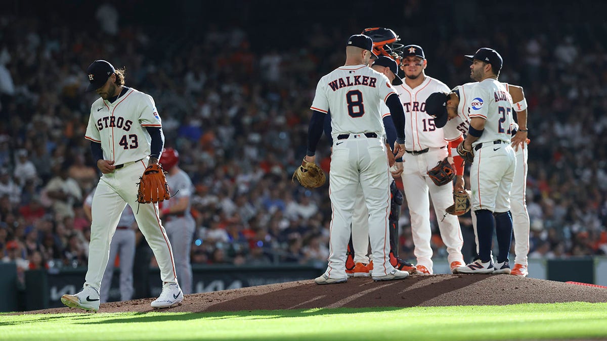 Lance McCullers Jr. walks off mound