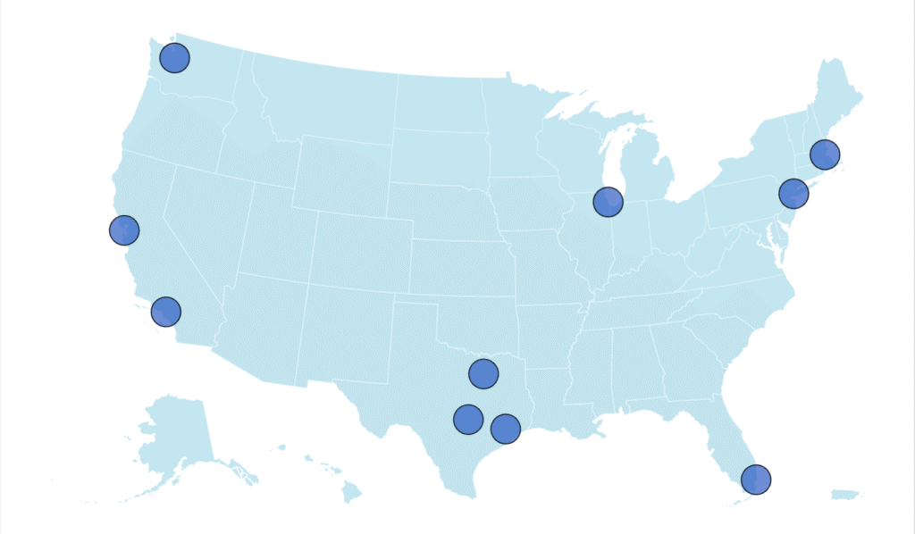 Map Shows America’s 10 Wealthiest Cities 2025