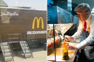 Saudis roll out the red carpet for fast-food loving Trump with mobile McDonald’s