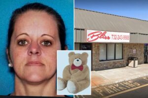 Illicit spa owner busted with 0K stuffed inside giant teddy bear during NJ prostitution raid
