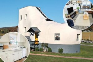 This wild Airbnb is shaped like a massive boot — and is a short drive from NYC