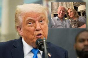 Trump accuses Biden allies of ‘not telling the facts’ after cancer diagnosis: ‘Dangerous for our country’