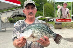 West Virginia angler Jerry Porter shatters previous fish state record by reeling in black crappie