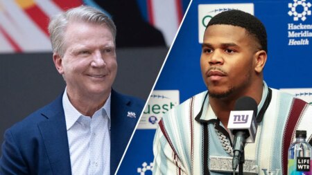 Giants great Phil Simms says he would let top pick Abdul Carter wear his retired jersey number
