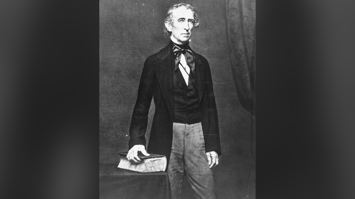 President John Tyler standing