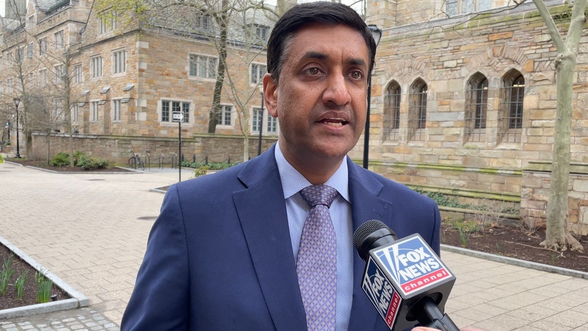 Democratic Rep. Ro Khanna of California is interviewed by Fox News Digital at Yale University, on April 15, 2025 in New Haven, Connecticut.
