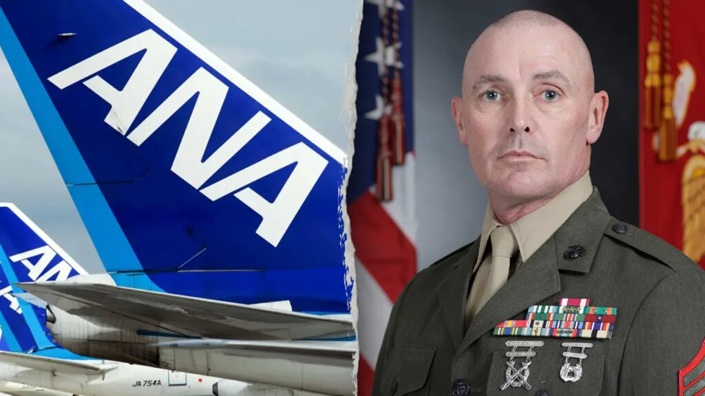 Marine restrains man allegedly trying to open plane’s emergency exit during flight