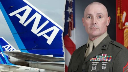 Marine restrains man allegedly trying to open plane’s emergency exit during flight
