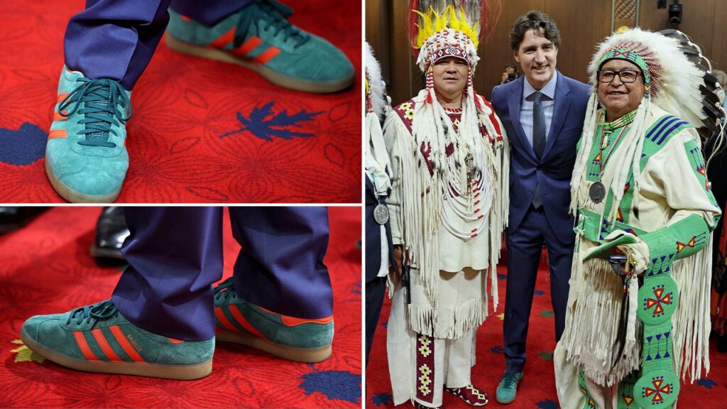 Fit for a king? Ex-Prime Minister Trudeau wears sneakers to see King Charles’ throne speech
