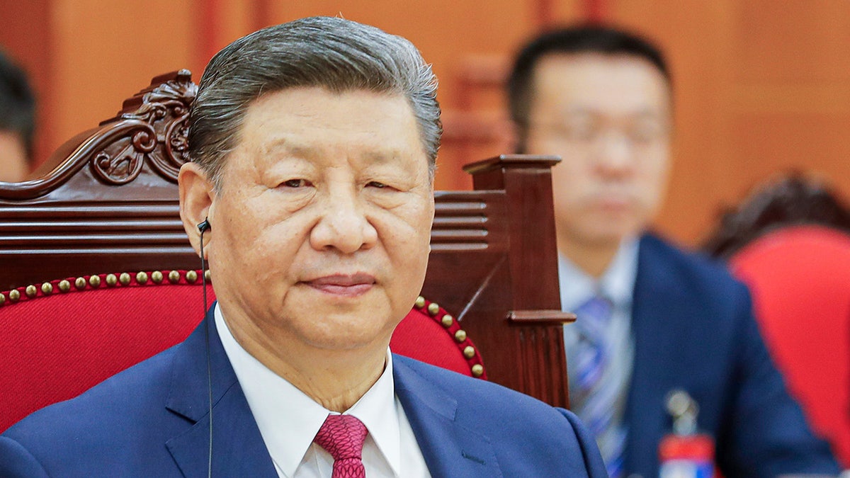 Chinese President Xi Jinping in a meeting.