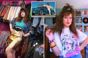 Exclusive | Trapped in the ‘80s: This 24-year-old has big hair, vintage clothes, a Camaro — and makes her living from a decade she never lived in