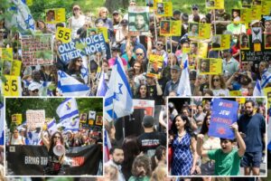 Hundreds defiantly flock to Central Park for Israel hostage rally after Colorado terror attack