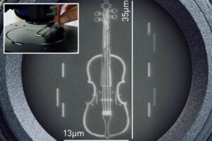 Scientists create world’s tiniest violin —and it’s only visible with a microscope