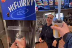 McDonald’s fans shocked to see customer go behind counter to make his own McFlurry: ‘He has no right’