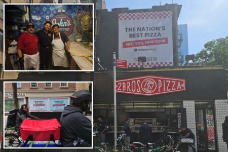 Saucy billboards touting out-of-state pizza as ‘nation’s best’ get NYers coal-fired up