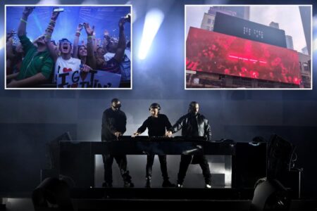 Swedish House Mafia teases NYC return with cryptic Times Square billboard