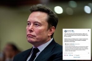 Elon Musk doubles down on ‘big beautiful bill’ criticism, calling it ‘utterly insane’ and ‘political suicide’