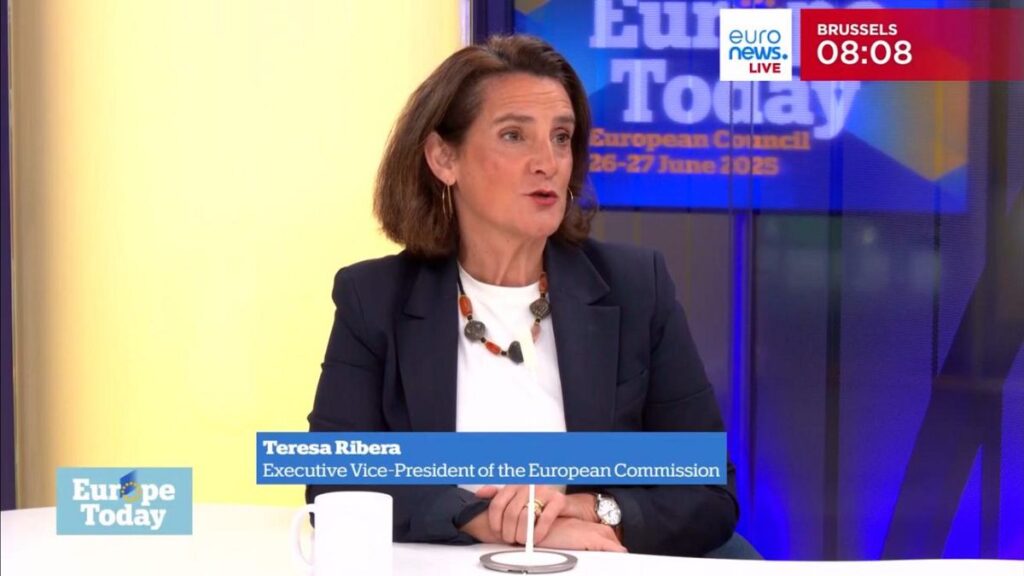 Delay to EU’s 2040 climate goals ‘a mistake’, Ribera answers Macron