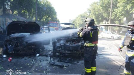 Russian attack on Ukraine’s Sumy kills at least three and injures 20