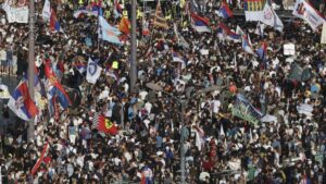 Anti-government protest in Serbia calls for early elections