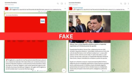 Bogus Euronews Telegram spreads fakes targeting Romania and Moldova