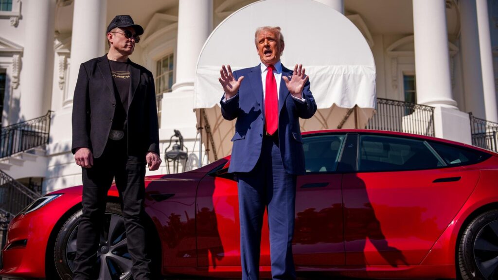 Elon Musk Net Worth Slides  Billion Amid Billionaire Beef With Trump