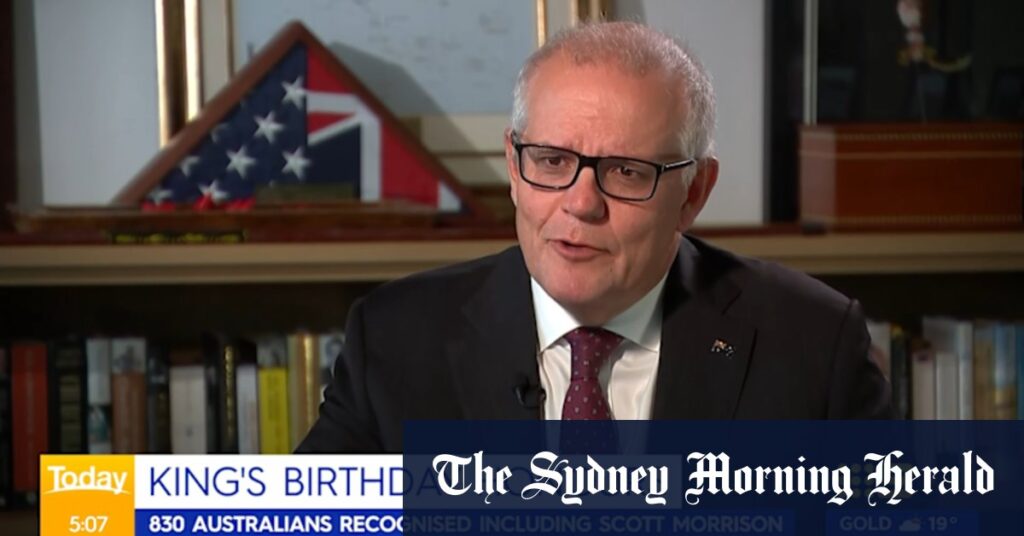 Former prime minister Scott Morrison leads King’s Birthday honours list