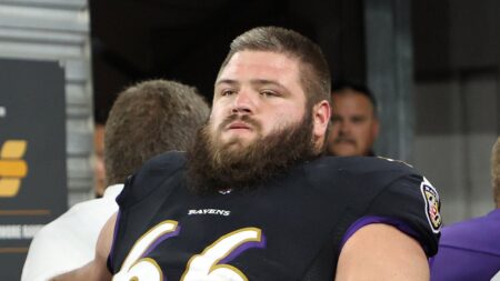 Ravens lineman’s estranged wife denies adultery claims, calls allegations ‘bad faith’ in divorce battle
