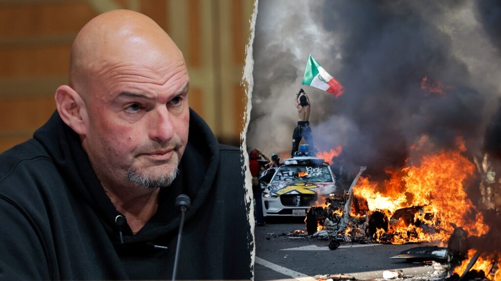 Fetterman emerges as Dems’ ‘voice of reason’ as LA burns, conservatives say