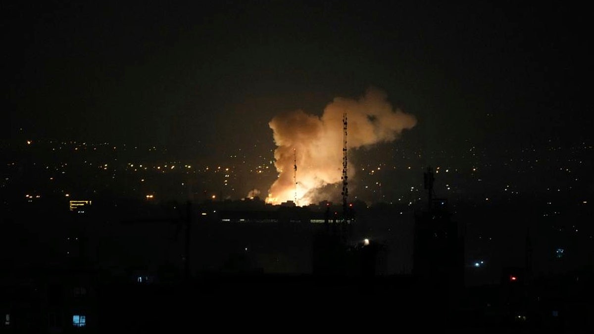 fire and smoke from Tehran 