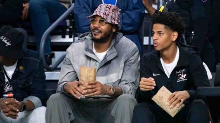 After years in his dad’s shadow, Kiyan Anthony charts his own path to Syracuse while strengthening family bond