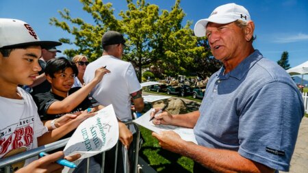 Ex-NFL star Joe Theismann readies for American Century, admits he’s Miles Teller ‘fanboy’