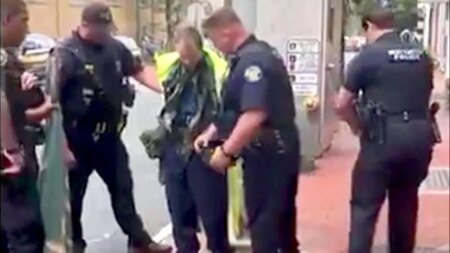 Man arrested near ‘No Kings’ protest allegedly had stash of pipe bombs at home