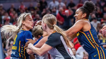 Fever’s Sophie Cunningham receives praise for having Caitlin Clark’s back in wild game vs Sun