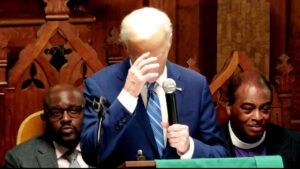 ‘This guy’: Slurring Biden takes shot at Trump, those trying to ‘erase our history’ at Juneteenth church event