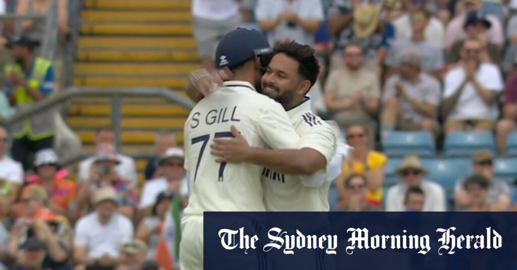 Pant smacks six to bring up ton
