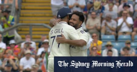 Pant smacks six to bring up ton
