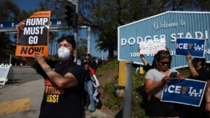 Dodger Stadium rocked by anti-ICE protesters during ongoing Los Angeles unrest