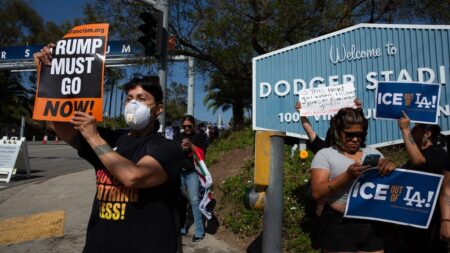 Dodger Stadium rocked by anti-ICE protesters during ongoing Los Angeles unrest