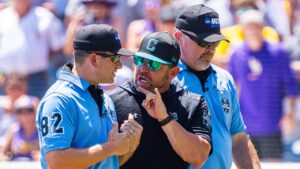 Coastal Carolina coach torches umps after College World Series ejection