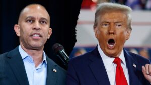 Hakeem Jeffries demands Trump ‘justify’ striking Iran, but side-steps impeachment question