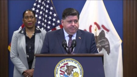 JB Pritzker takes aim at Trump in launching Democratic re-election bid for Illinois governor