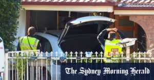Porsche crashes through house and lands on bed in Sydney