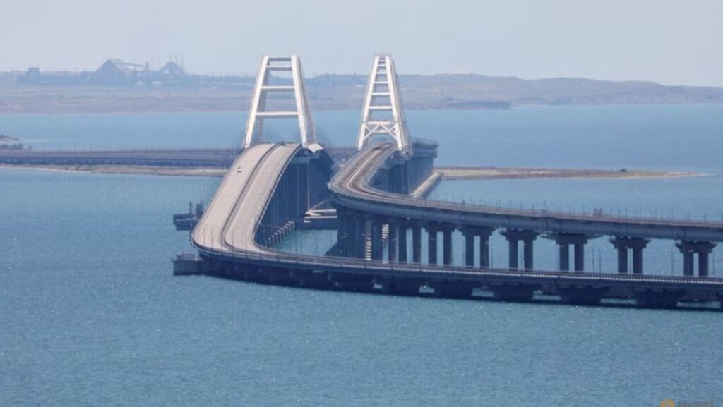 Ukraine says it hit Russia’s bridge to Crimea with underwater explosives