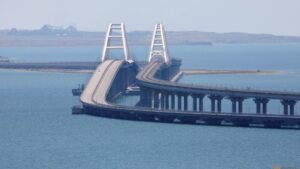 Ukraine says it hit Russia’s bridge to Crimea with underwater explosives