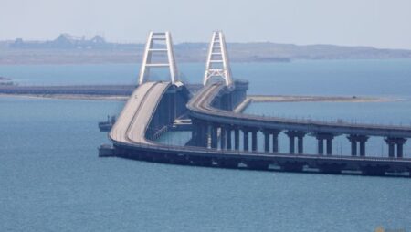 Ukraine says it hit Russia’s bridge to Crimea with underwater explosives