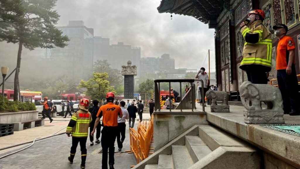Fire near South Korea’s Jogye temple contained, treasures spared